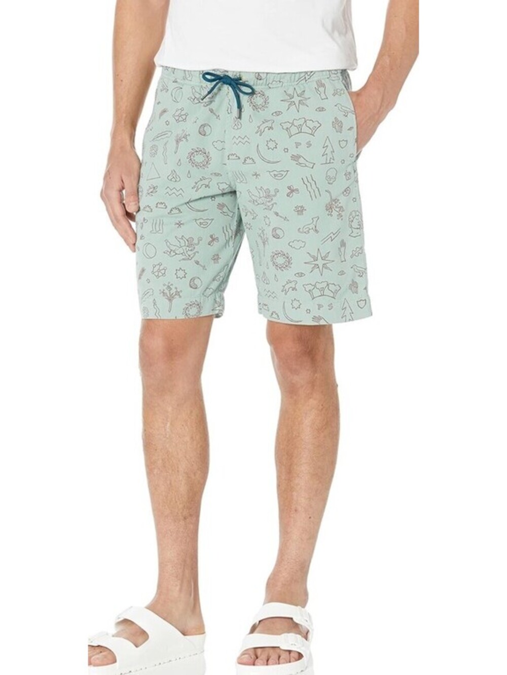 PS Paul Smith Cotton Drawstring Shorts Men’s Size Small Mint Green